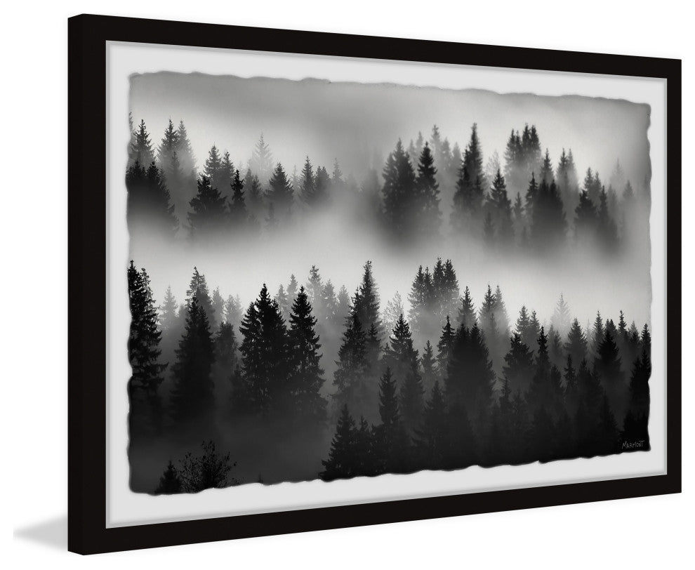 "The Fog Always Lifts" Framed Painting Print, 12x8