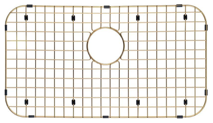 Kitchen Sinks Protector Matte Gold Stainless Steel Grid