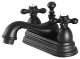 Kingston Brass 4" Centerset Bathroom Faucet, Matte Black