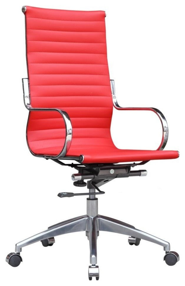 Modern Classics Twist Office Chair High Back, Red