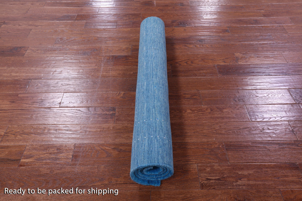 4' 0" X 6' 0" Persian Gabbeh Handmade Wool Rug - Q15285