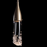 Fritz Mini Pendant, Soft Gold Finish, Clear Glass
