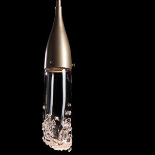 Fritz Mini Pendant, Soft Gold Finish, Clear Glass