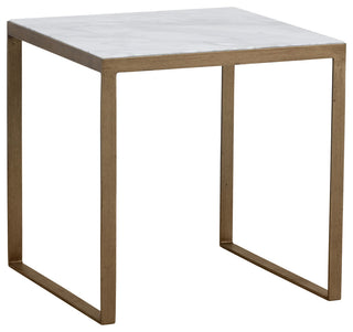 Evert End Table, White