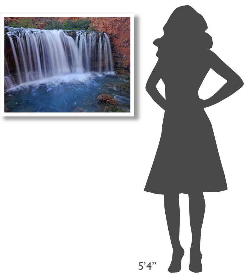 "Rock Falls, Havasu Canyon, Arizona" Paper Print by Tim Fitzharris, 34"x26"
