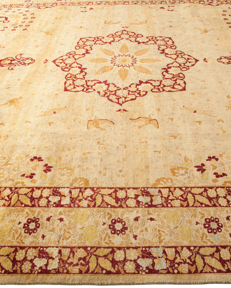 Mogul, One-of-a-Kind Hand-Knotted Area Rug Yellow, 9'2"x12'0"