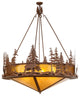 54" W Moose at Dusk Inverted Pendant