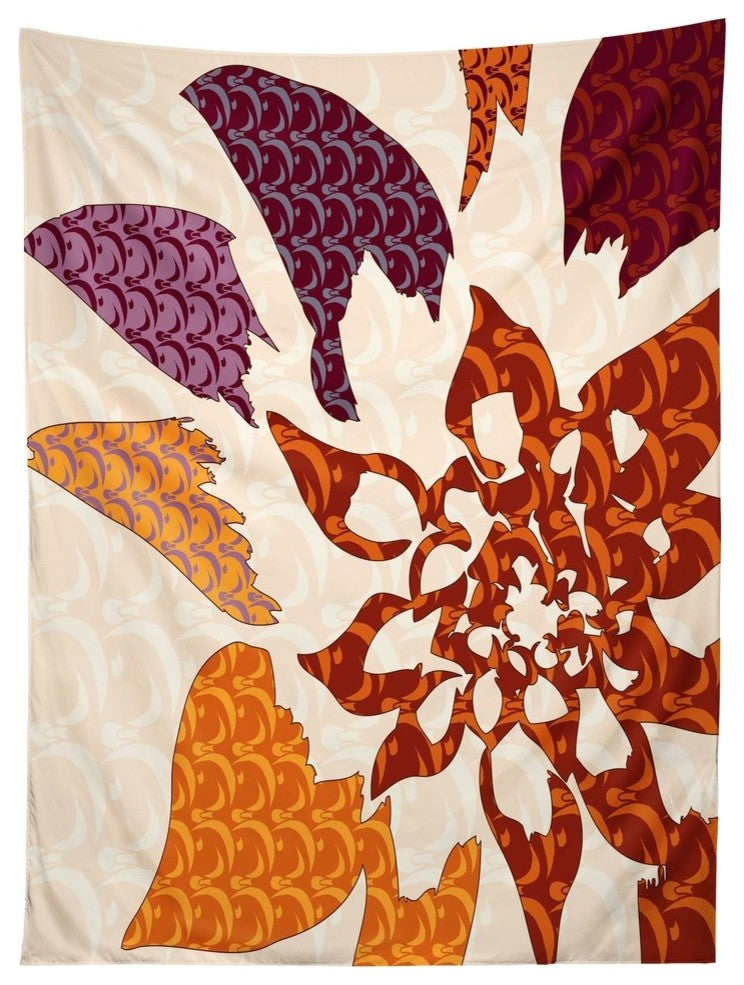 Deny Designs Karen Harris Constance In Orange Blossom Tapestry