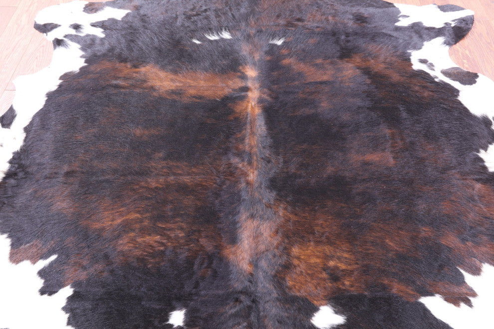 Organic Natural Hair-On Cowhide Area Rug 7' 1" X 6' 6" C1478