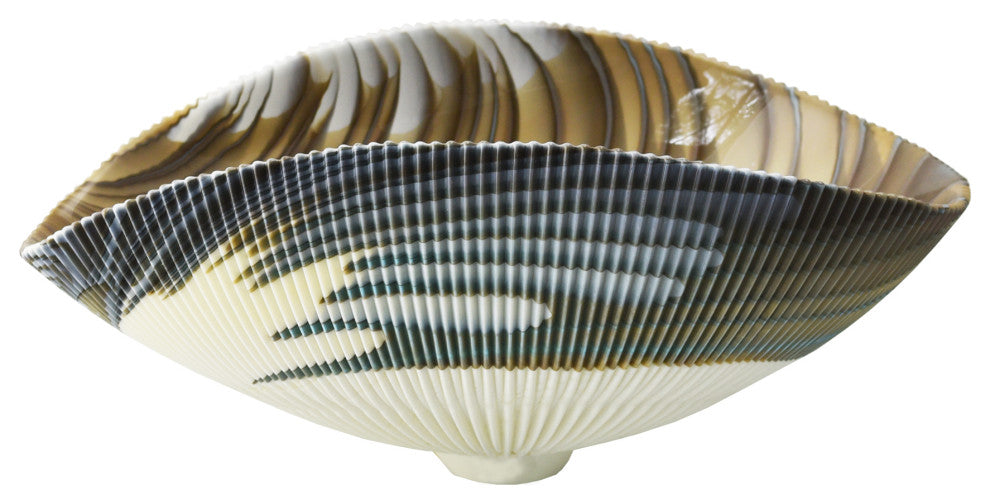 Amalfi Murano Glass Bathroom Sink, Shoreline