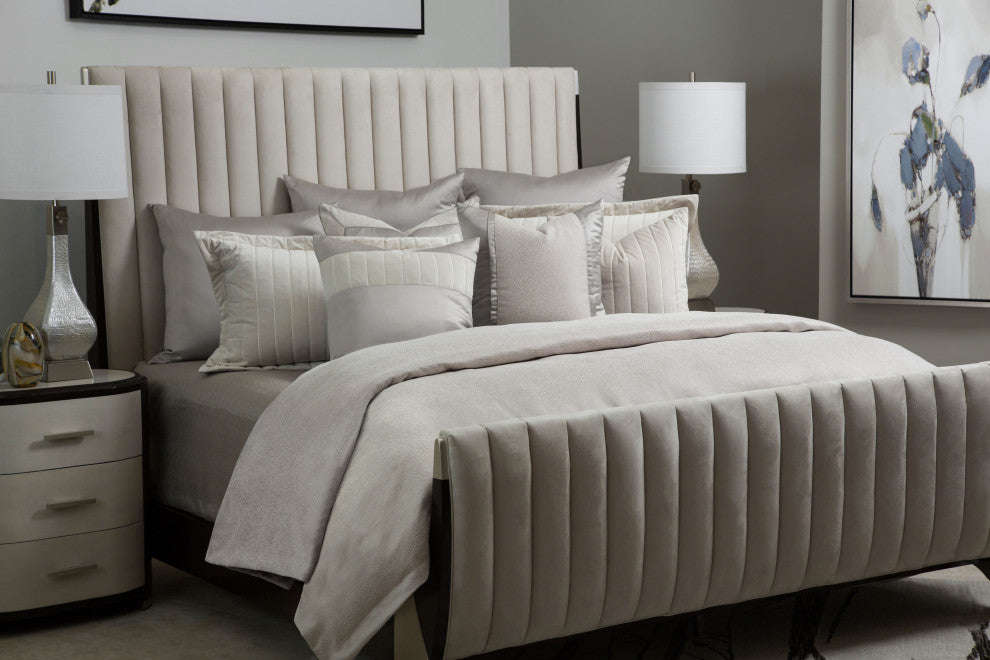 Skylar 10-Piece King Comforter Set, Champagne