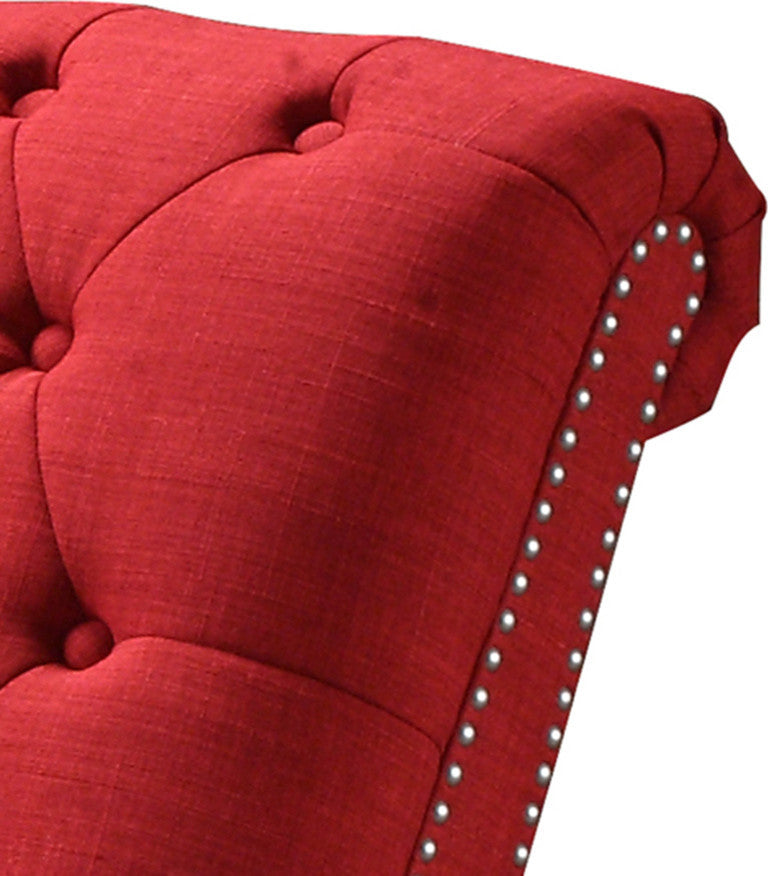 Yarmouth Chaise Lounge, Burgundy