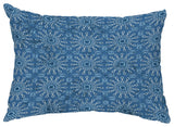 Sun Tile 14"x20" Decorative Abstract Outdoor Throw Pillow, Blue