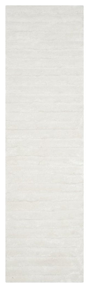 Safavieh 3D Shag 6' Round Hand Tufted Rug in Pearl