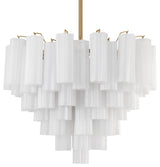 Crystorama Lighting Group ADD-312-WH Addis 12 Light 27"W - Aged Brass