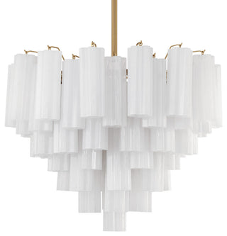 Crystorama Lighting Group ADD-312-WH Addis 12 Light 27"W - Aged Brass