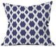 Lisa Argyropoulos Daffy Lattice Navy Outdoor Throw Pillow