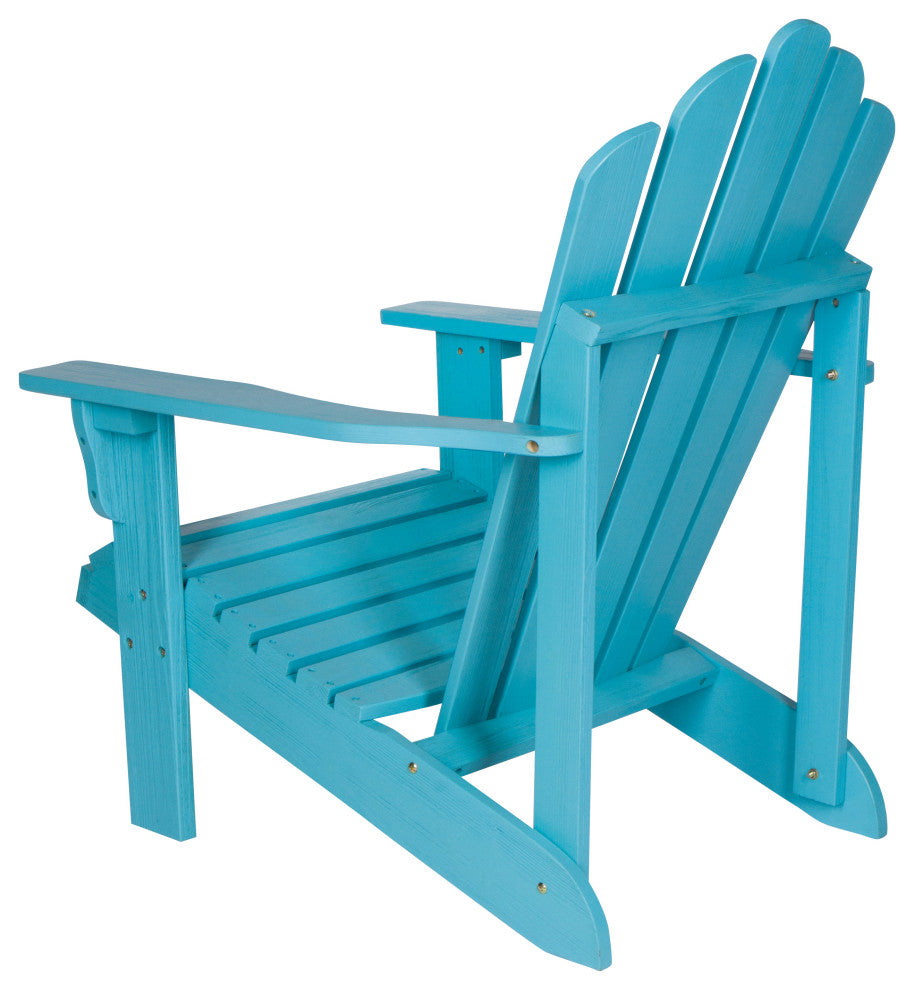 Shine Company Westport II Adirondack Chair With Hydro-Tex Finish, Aqua