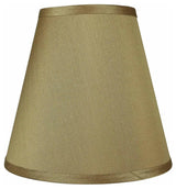 Faux Silk Empire Lamp Shade 5x9x8.5", Gold