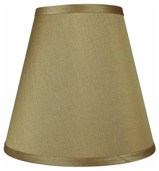 Faux Silk Empire Lamp Shade 5x9x8.5", Gold