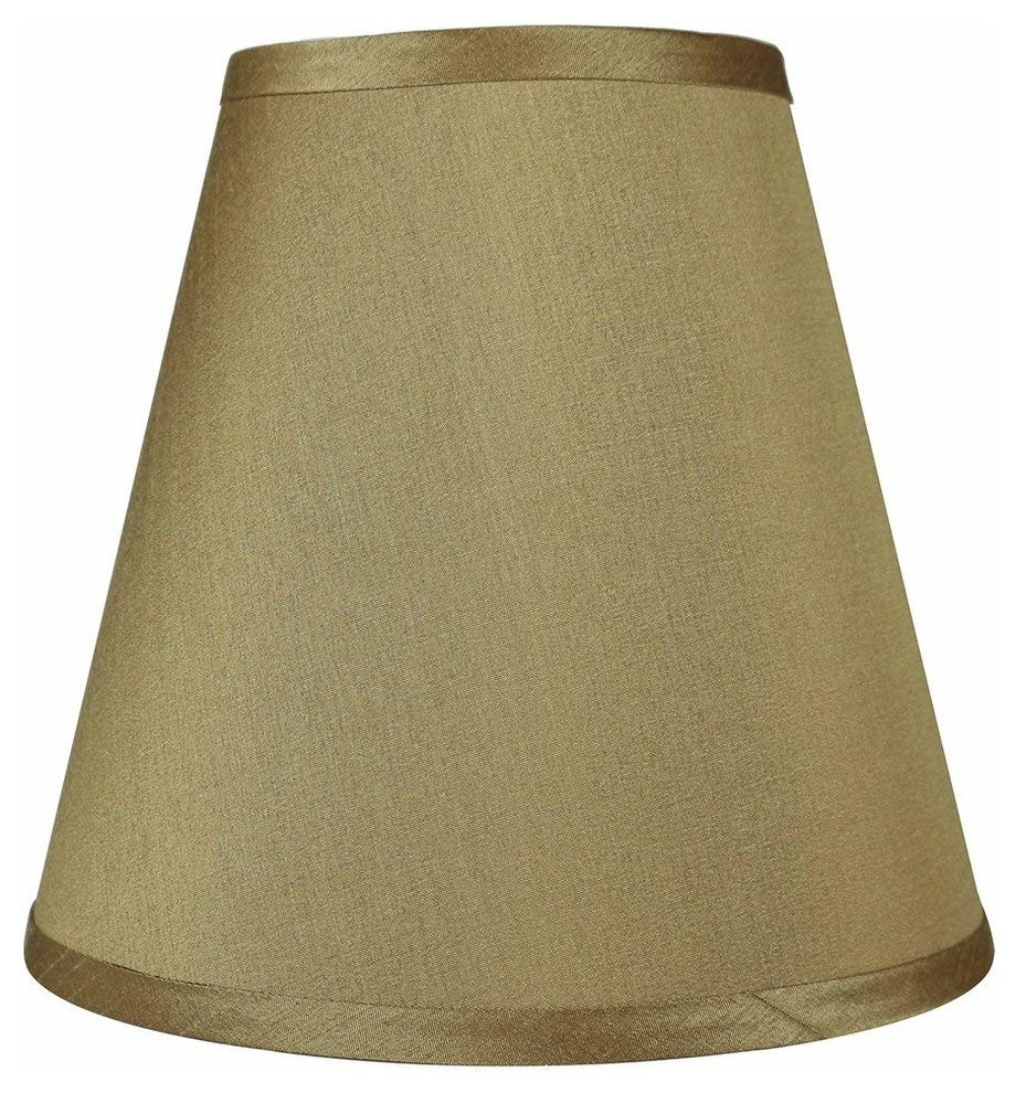 Faux Silk Empire Lamp Shade 5x9x8.5", Gold