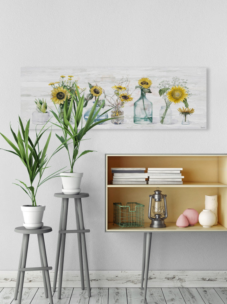 "Sunflower Delight" Painting Print on Wrapped Canvas