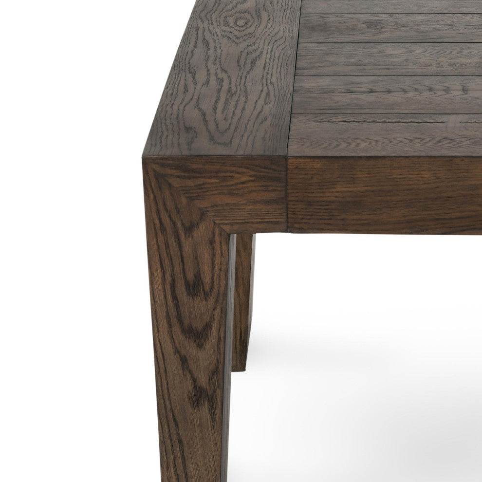 Troy 89" Reclaimed Oak Wood Dining Table in Brown by Kosas Home