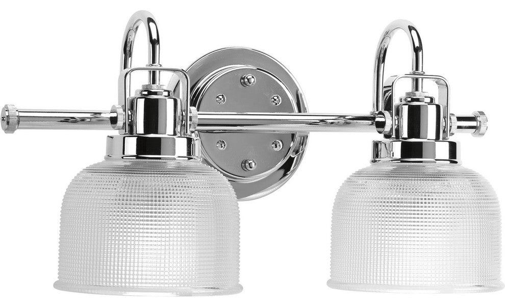 Archie Collection 2-Light Bath Light, Polished Chrome