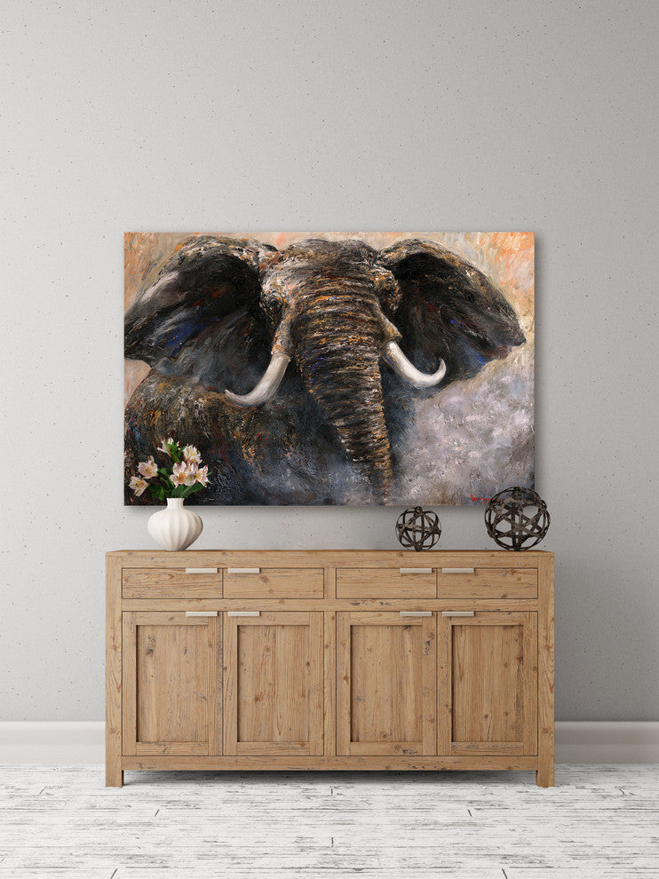Marmont Hill, "Intensity 2" by Bergerac Painting Print on Wrapped Canvas, 24x16