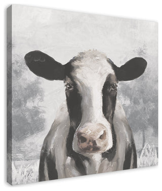 Sophisticated Cow 36 x 36 Canvas Wall Art