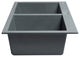 Titanium 34" Drop-In Double Bowl Granite Composite Kitchen Sink