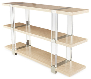 Laguna Ridge Console Table, Washed Oak