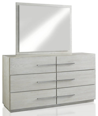 Modus Destination 5 PC Queen Poster Bed Set w Chest in Cotton Grey