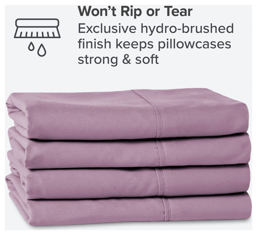 Bare Home Microfiber Pillowcases - Multi-Pack, Lavender, Standard, Set of 4