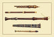 Double Flageolets and Flutes- Gallery Wrapped Canvas Art 28" x 42"