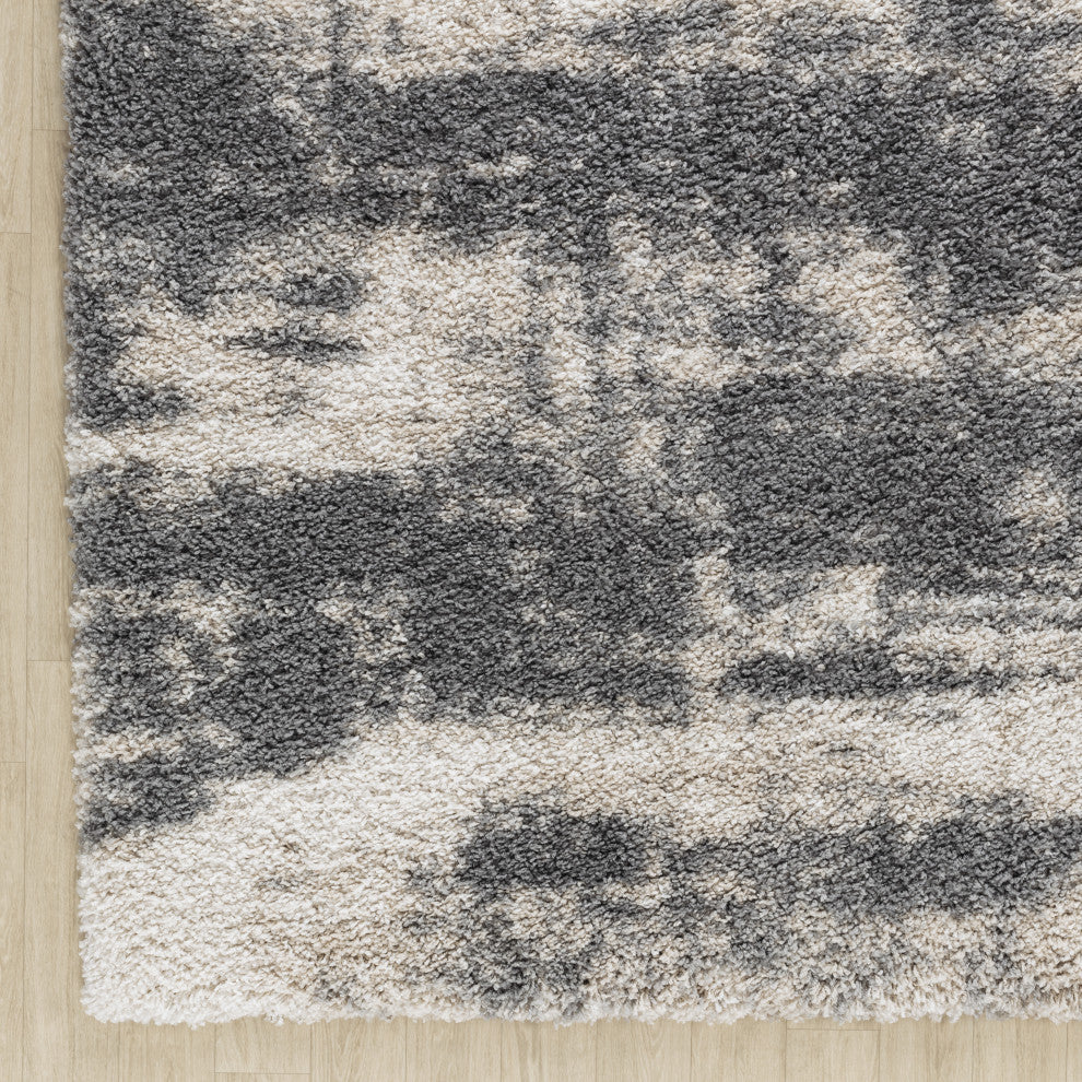 Noori Rug Shag Madison Gray/Beige Rug, 12'2"x15'2"