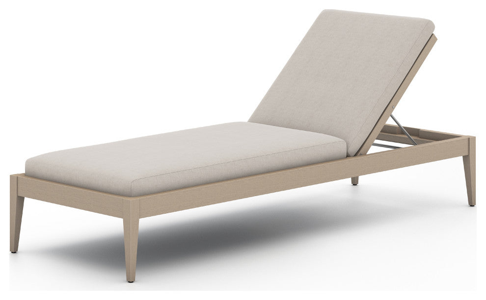 Sherwood Outdoor Chaise Lounge-Bwn/Stone