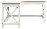 Computer Desk L-Shaped, White