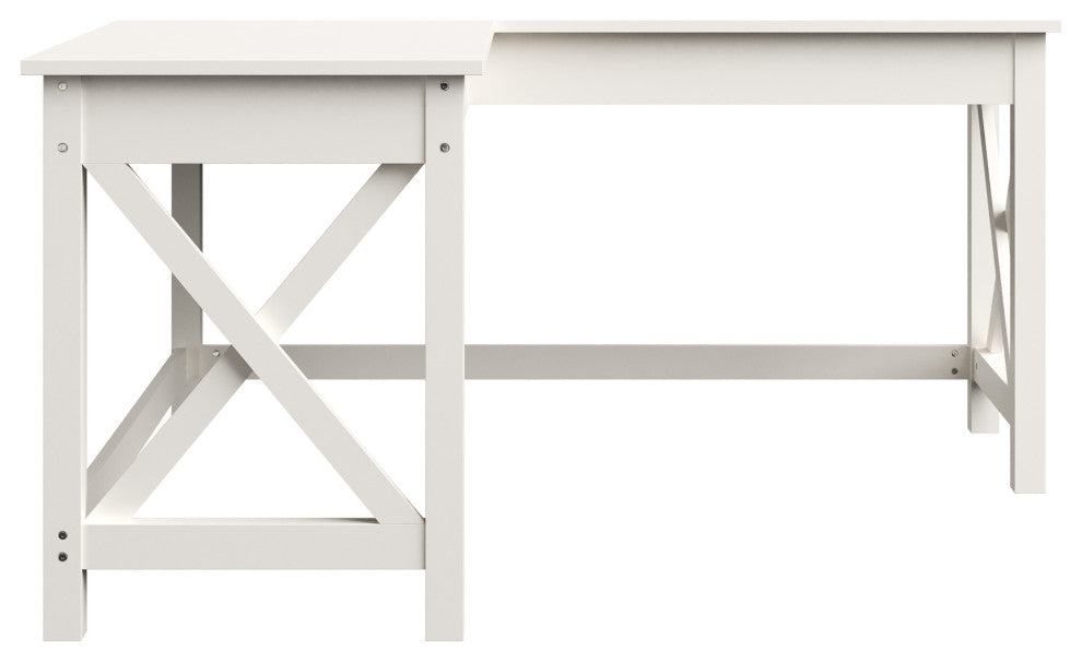 Computer Desk L-Shaped, White