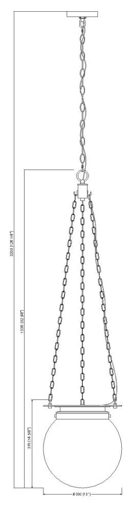 Z-LITE 1-Light Pendant, Matte black