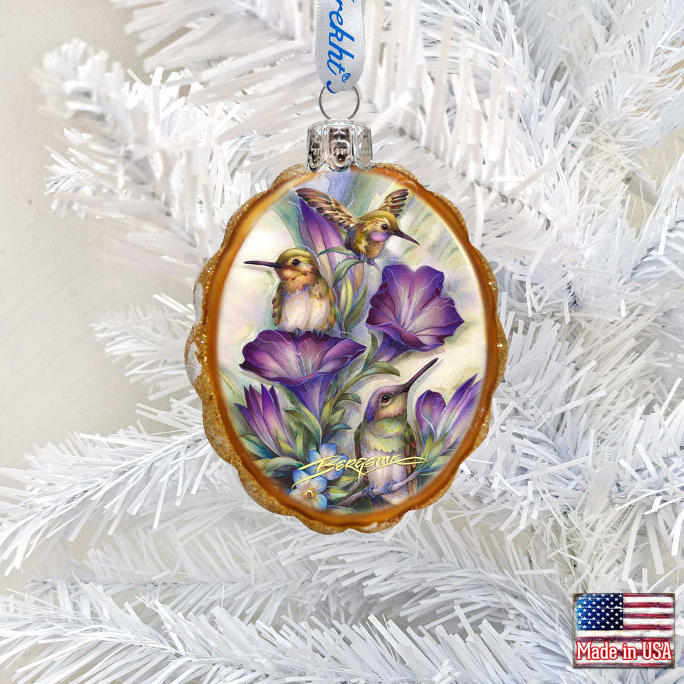 Everlasting Friendship Hummingbird Mercury Glass Ornament