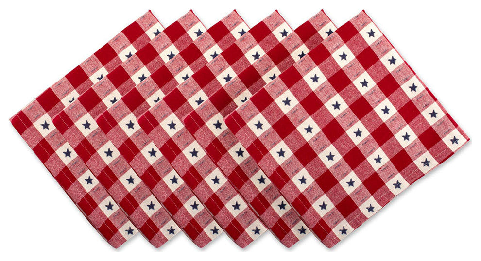 DII Star Check Napkin (Set of 6)