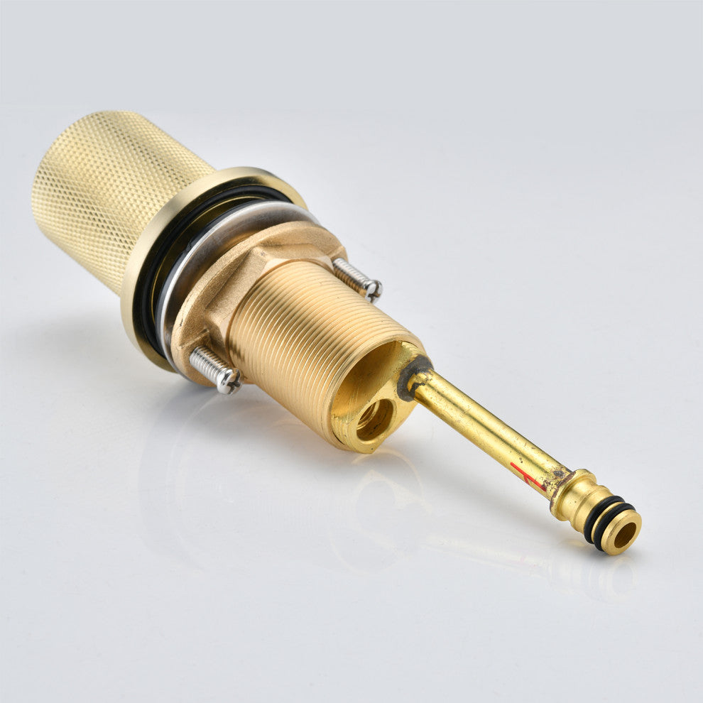 Two Handles Widespread 8" Bathroom Faucet, Brushed Gold