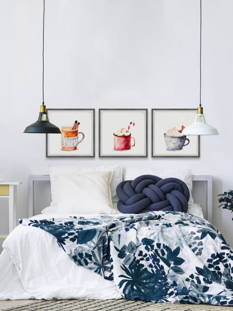 Cold Christmas Treats Triptych, 3-Piece Set, 18x18 Panels, 18x18