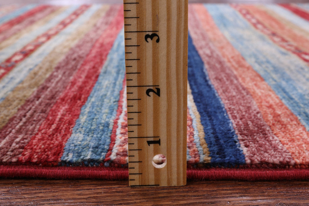 Hand-Knotted Tribal Persian Gabbeh Runner Rug 2' 2" X 6' 7" Q11007