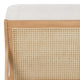 Metro Carmelo Upholstered Accent Chair, Oak/Cream Upholstery