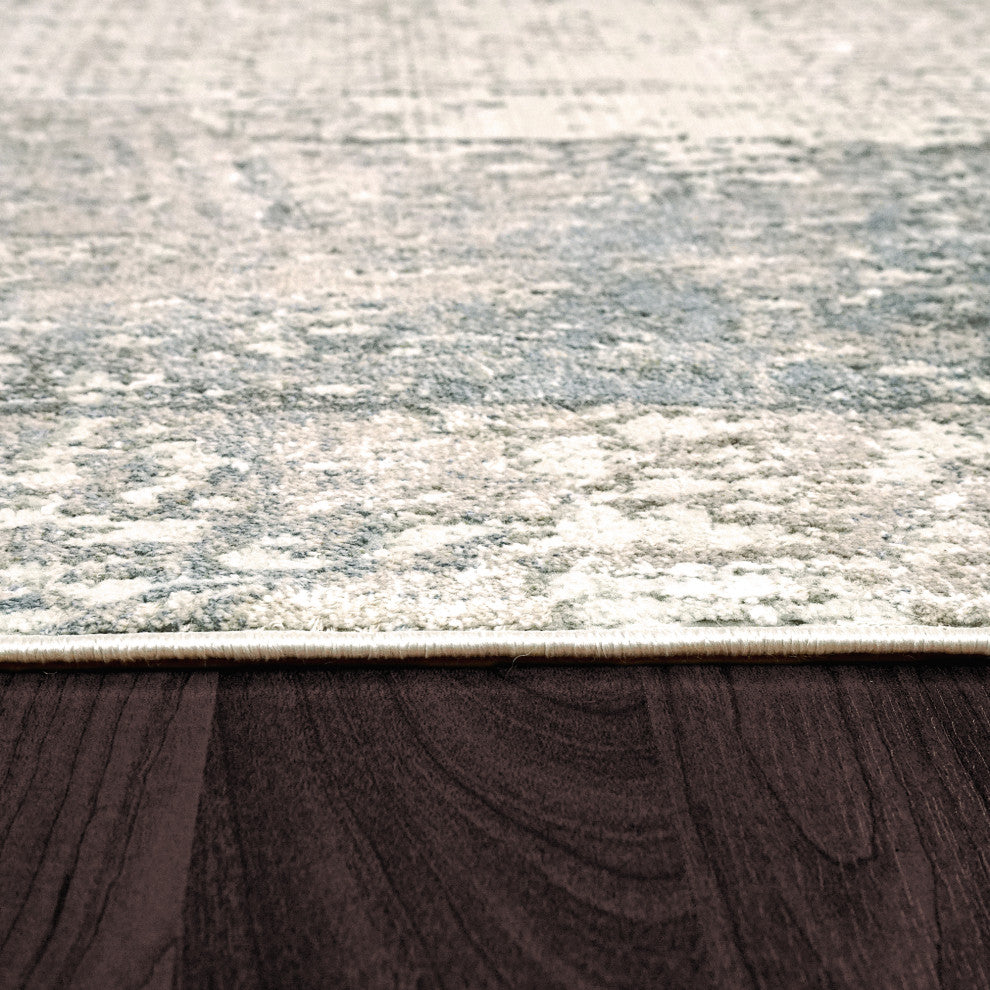 Dynamic Rugs Refine Shrink Poly Area Rug, Beige Slate, 9'x12'