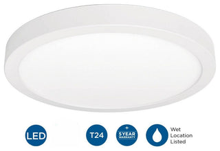 Everlume Collection 14" Edgelit LED Flush Mount Light
