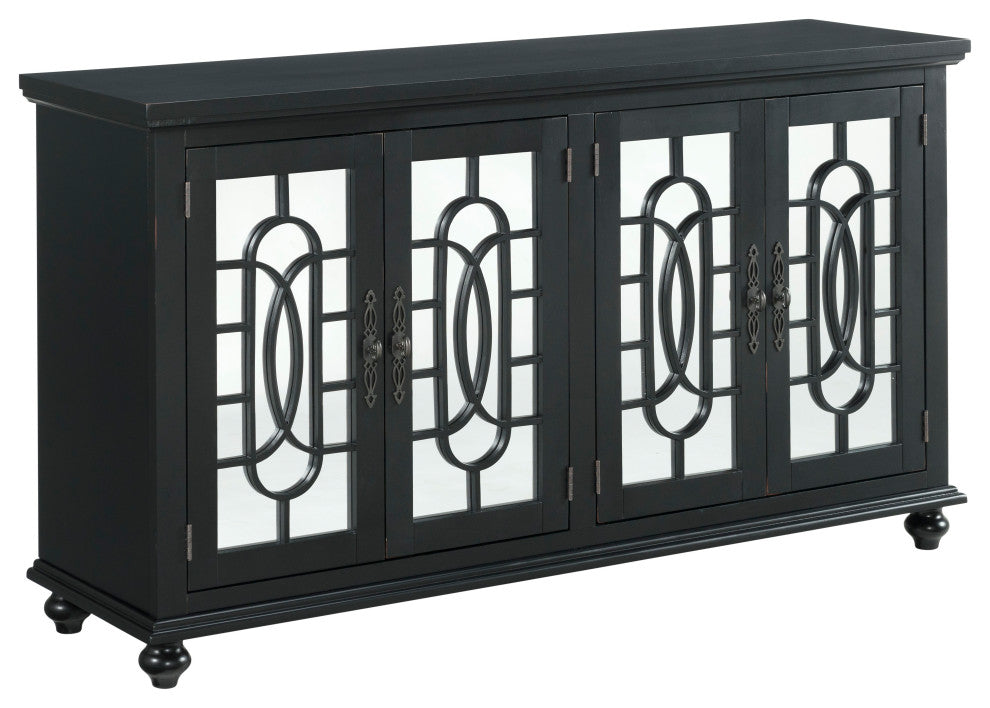 Orleans 63-Inch TV Stand, Antique Black