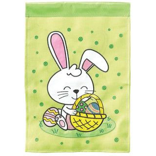 Easter Bunny Flag, Burlap, Garden